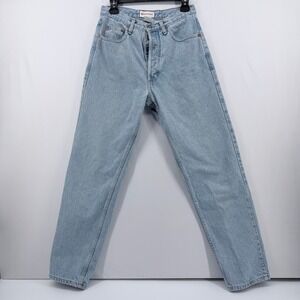 Vintage Guess Jeans Womens 30 Light High Waist Tapered Button Fly AST040 USA